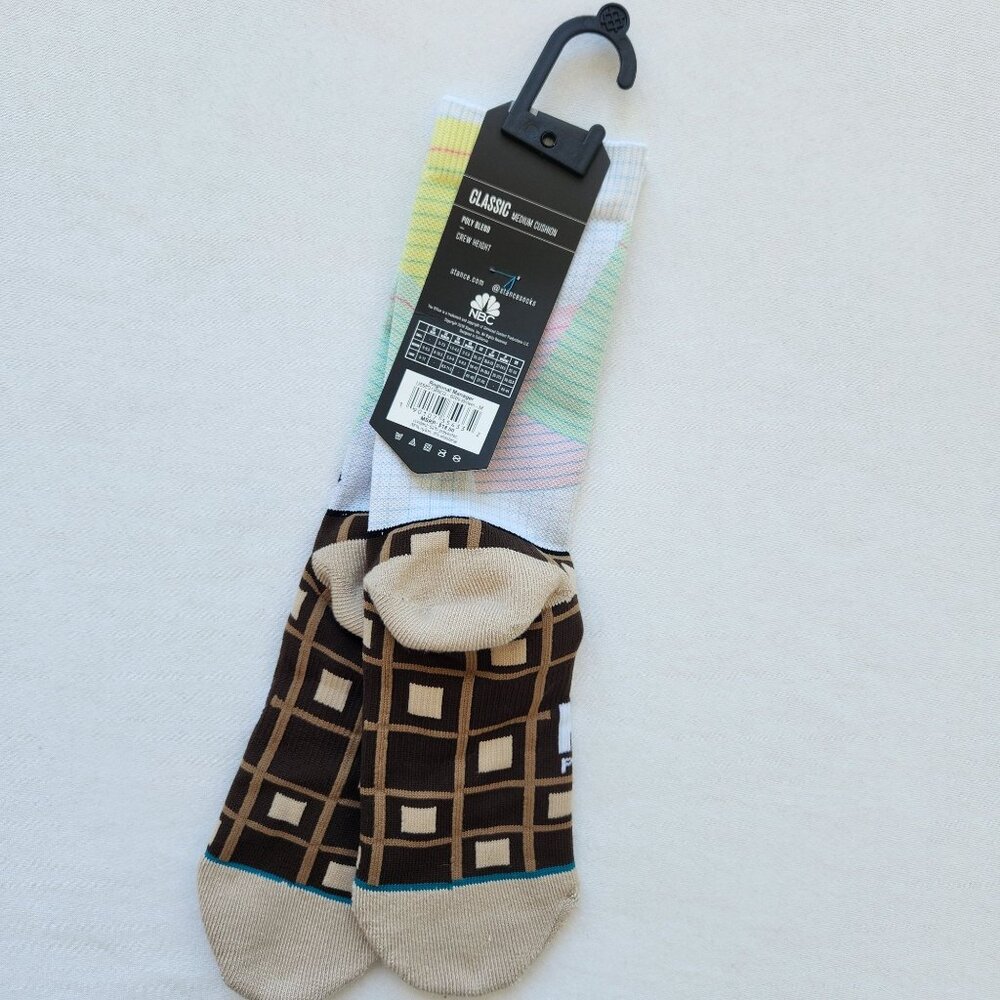 The Office Stance Dunder Mifflin Dwight Schrute Crew Socks Medium Unisex Soft - Picture 4 of 9
